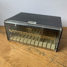 Vintage Automatic Car Cassette Carrier - Holds 12 Cassettes - Box / Carry Case