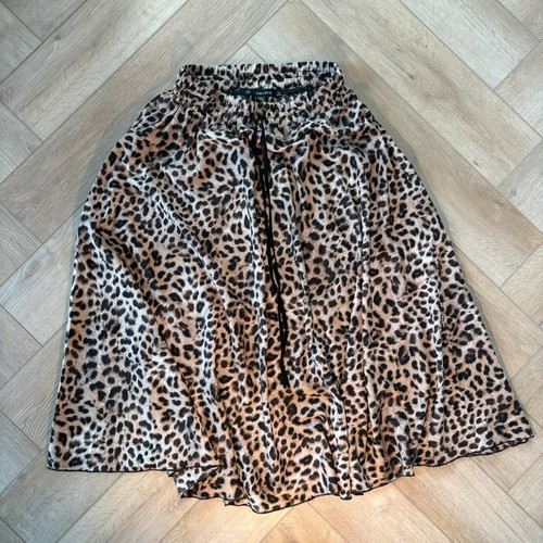 Zara leopard print midi - zara, skirt