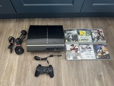 Sony PlayStation 3 80GB Black Console PS3 Bundle + 6 Games, 1 Controller Tested