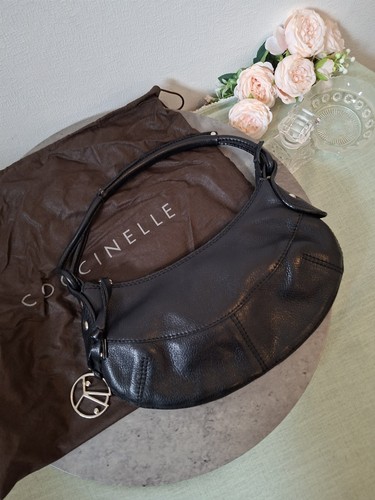 Coccinelle black leather hobo - coccinelle,