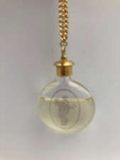Vintage Electrique By Max Factor Perfume Bottle Necklace With Perfume