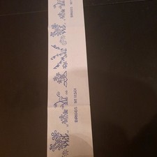 Vintage Briggs No.11501 Embroidery Transfer iron-on  Floral Border 36 "