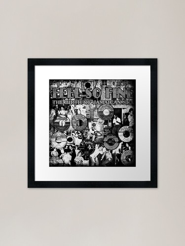 Jamaica ska framed art print - jamaica,