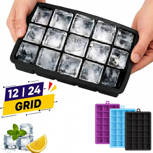 Grid square ice cubes - 15|24,
