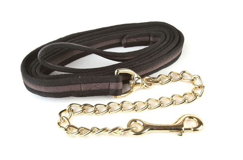 Lead rein with chain - lead, webbing