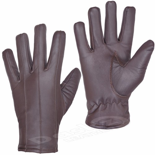 Leather gloves soft feel - ,