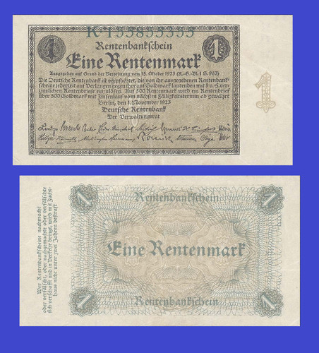 Germany rentenmark 1923 - 1,