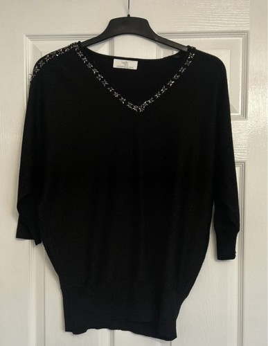 Wallis black sparkle - black,