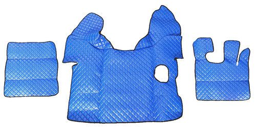 Blue eco leather floor mats - floor,