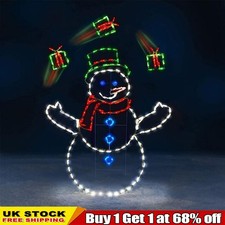 Outdoor Snowman & Penguin