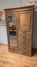 Antique Wardrobe Armoire Linen