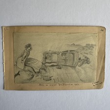 Antique Hand Drawn Folk 1915