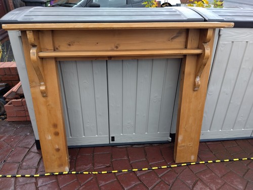 Antique pine fire - fire, surround