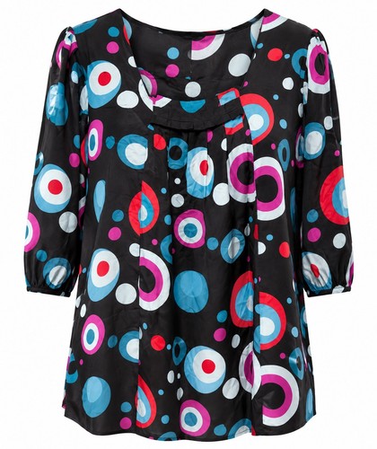 Beth terrell 100 silk - 100%, tunic