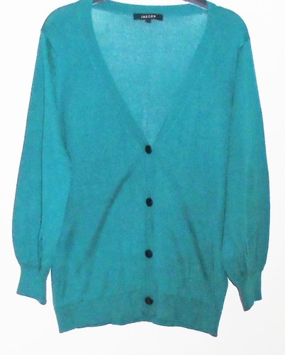Jaeger cotton blend cardigan - jaeger,