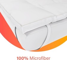 Emma Essentials 100% Microfiber Mattress Topper - All UK Sizes Avail