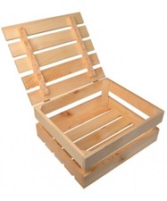 Wooden Crate - With Lid Wood