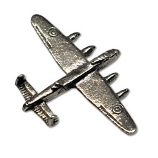 Lancaster Bomber Pewter Pin Badge RAF Aircraft Plane Brooch Lapel Pin Coat