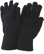 3 pair mens black gloves