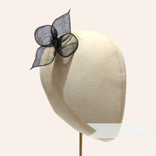'Ettie' Small 9cm Pointed Sinamay Flower Hat Trim