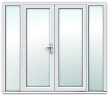 White uPVC French Doors - IN