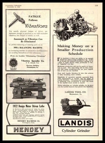 1922 hendey machine torrington - 1922,