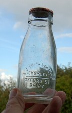 milk bottle : nice 1950's Smith of Chorley dairy  school 1/3