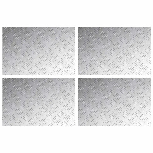 Stair tread silver aluminium - silver,