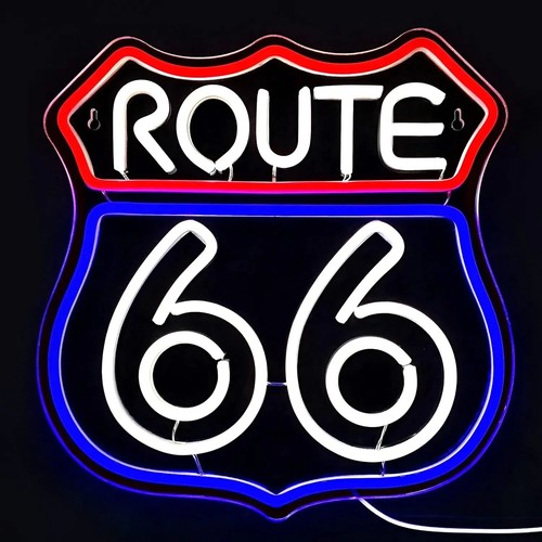 Route neon signs - neon, led