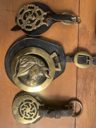 Antique vintage horse brasses - vintage,