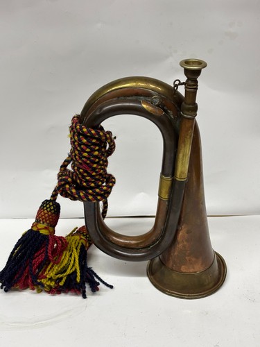 Ww2 military bugle dated - bugle,