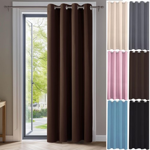 Blackout thermal door curtain - blackout,