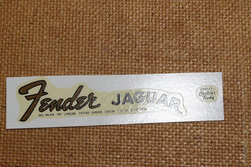 Fender jaguar pat no - jaguar, 65'