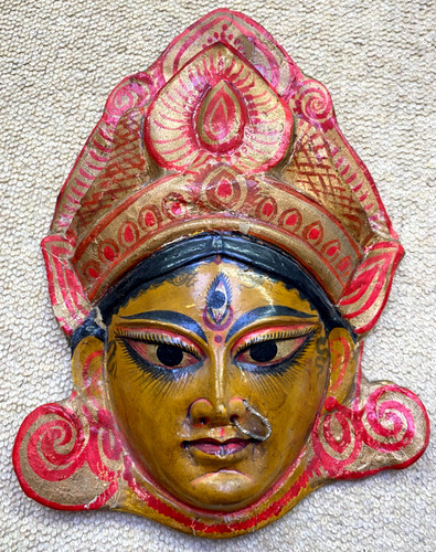 Indian lakshmi mask paper - lakshmi,