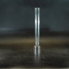 VINTAGE GLASS OIL LAMP CHIMNEY 10" X 1 .5" BASE