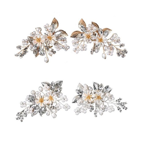 2pcs pearl shoe clips - pearl,