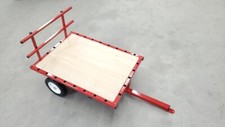 Red Pedal Tractor Flat Cart