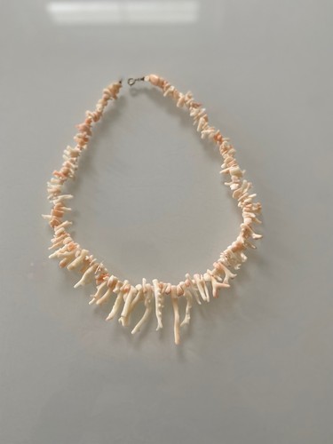 Vintage coral necklace - coral, natural