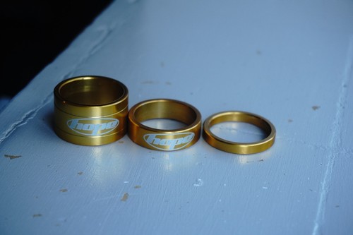 Hope headset spacers gold - headset,