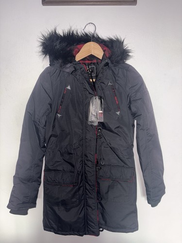 Brave soul black parka - parka, coat