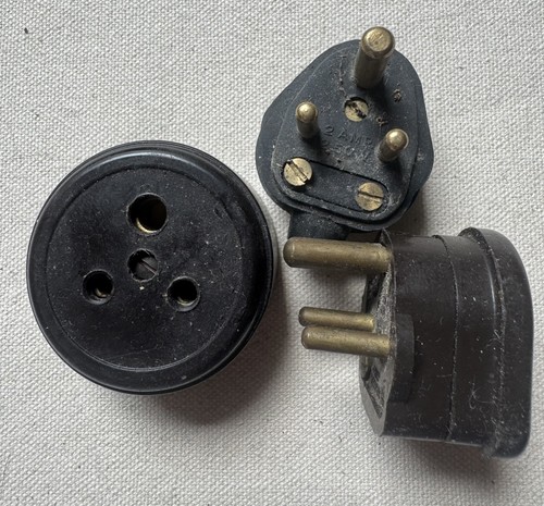 Bakelite electrical fittings - bakelite,
