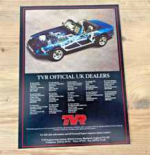 TVR 2.9 S, 350i, 400, 450 COLLECTABLE FRAMEABLE ART ORIGINAL CLASSIC CAR ADVERT