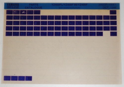Microfich parts catalogue - microfich, /