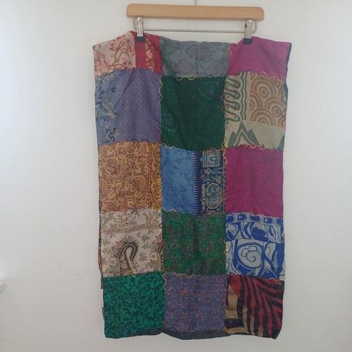 Large vintage silk scarf - large,