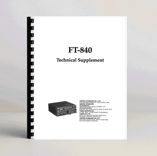 Yaesu 840 operating manual - ft-840,