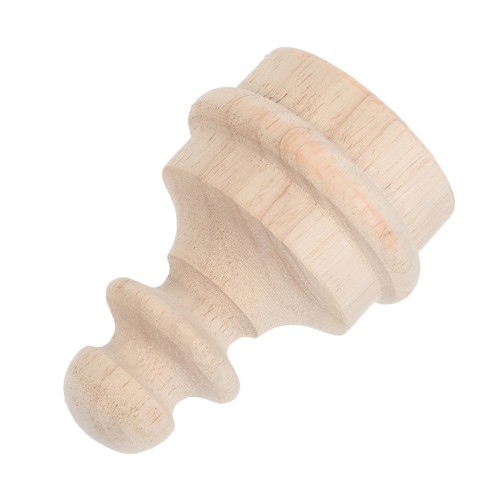 Unfinished wood finials - ,