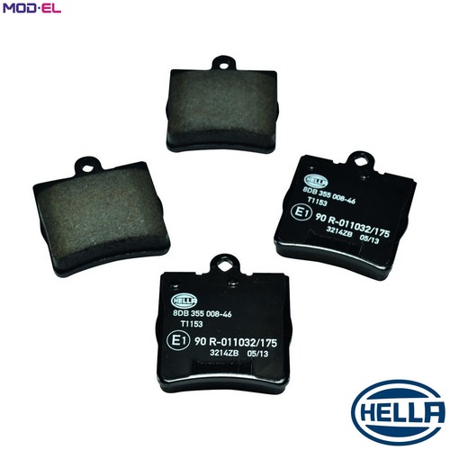 Brake pad set disc - disc, 8db