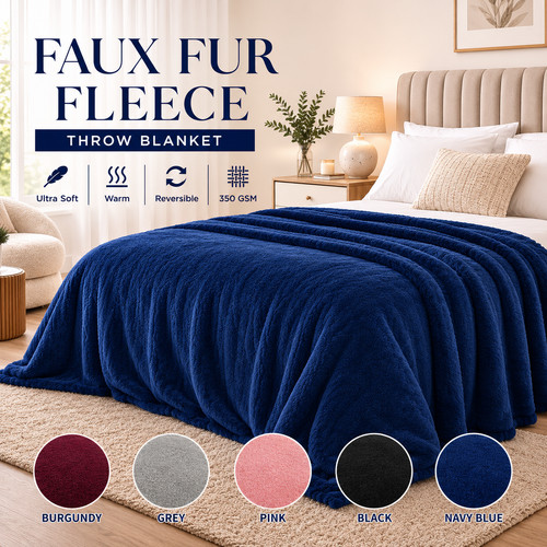 Luxury thick mink blanket - mink,