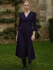 BEULAH RAILEY NAVY CORD   MIDI