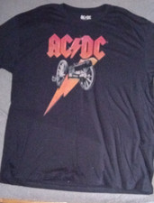 AC/DC Cannon Distressed logo t shirt  mens size XL 